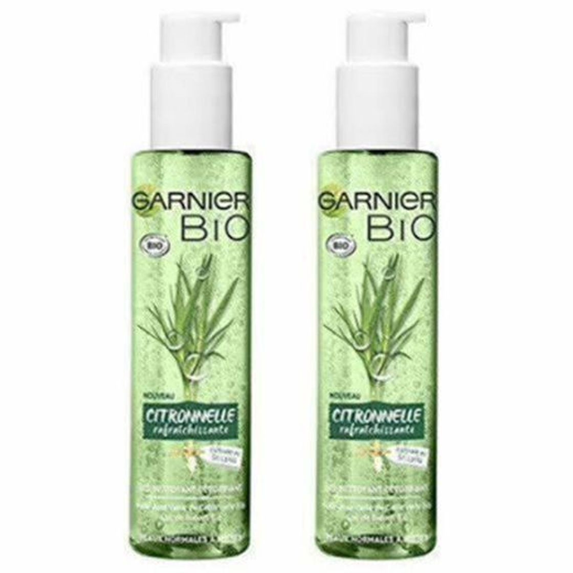 Social Garnier Garnier Garnier Bio Gel Limpiador détoxifiant - citronela rafraîchissante, Pack of 2 x
