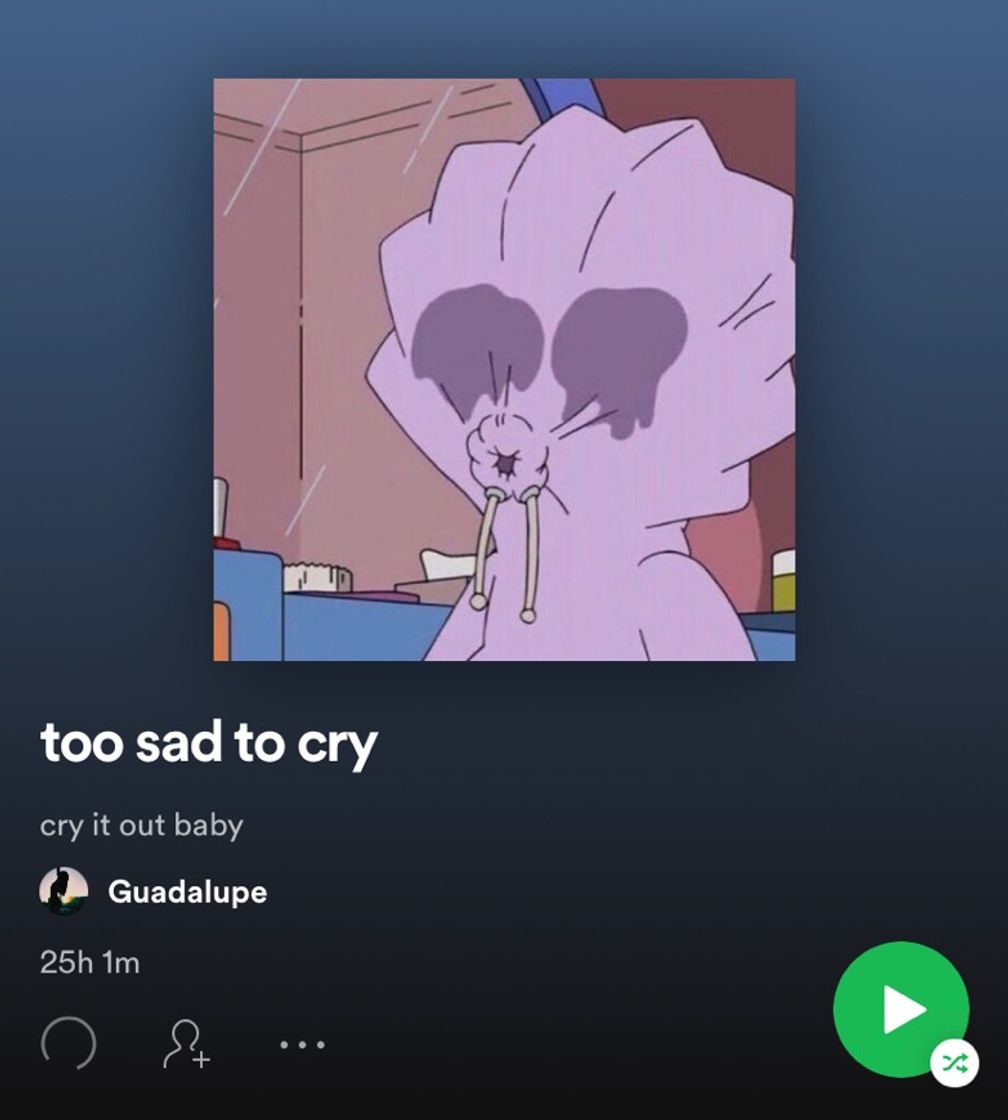 Music too sad to cry 