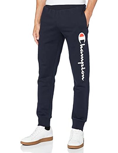 Champion Rib Cuff Pants - Authentic Pants, Pantalones de Deporte Hombre, Azul