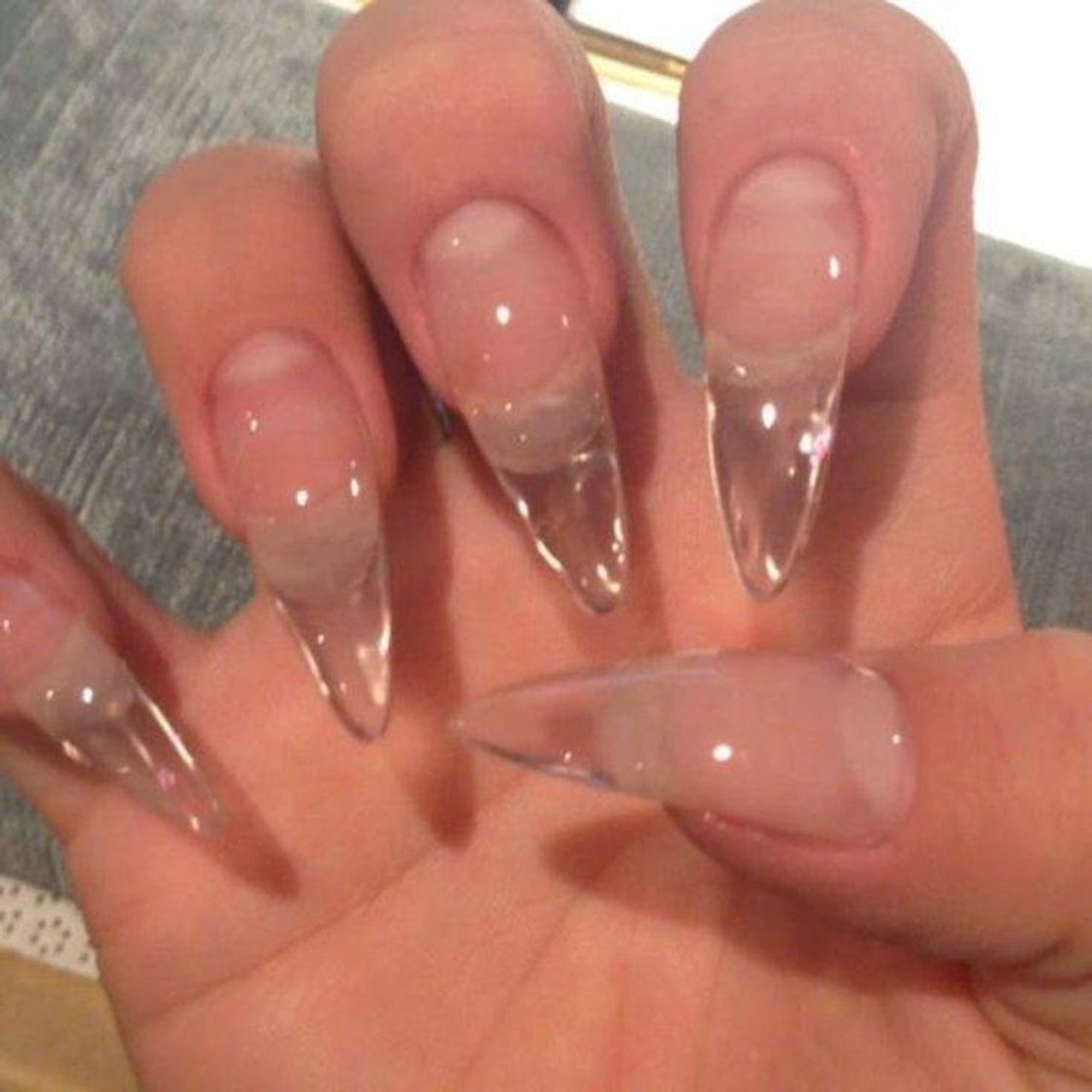 Fashion Unhas transparente