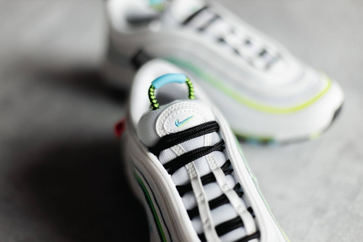 Moda Nike Air Max 97 Worldwide White Blue Fury Volt Black