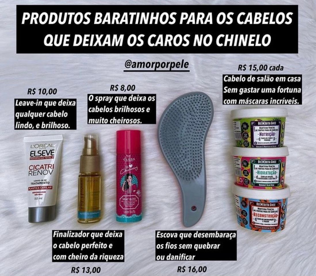 Product Produtinhos para cabelo