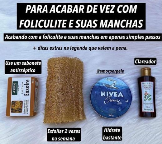 Baratinhos para tratar a foliculite e as manchinhas 