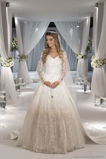 Vestido de noiva Karina Flores | Vestido de casamento, Vestido de ...
