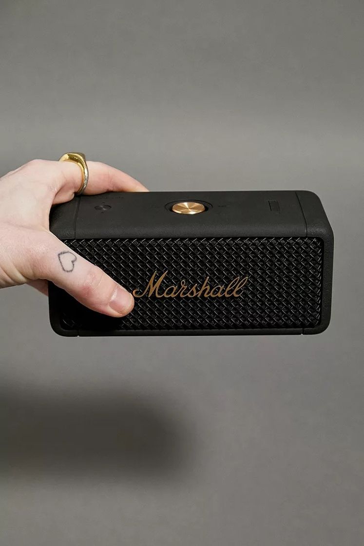 Product Marshall Black & Brass Emberton Portable Bluetooth Speaker 