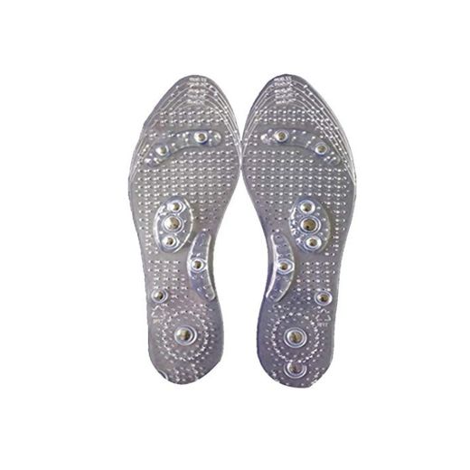 Terapia magnética Plantillas adelgazantes para bajar de peso Masaje de pies Cuidado de la salud Zapatos Mat Pad Acupuntura Plantilla de masaje Suela; transparente Candybush