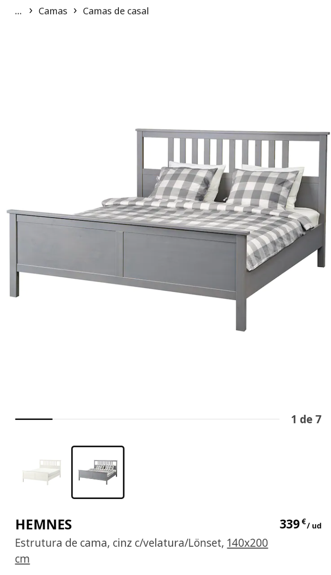 Fashion Cama de casal 140x200c