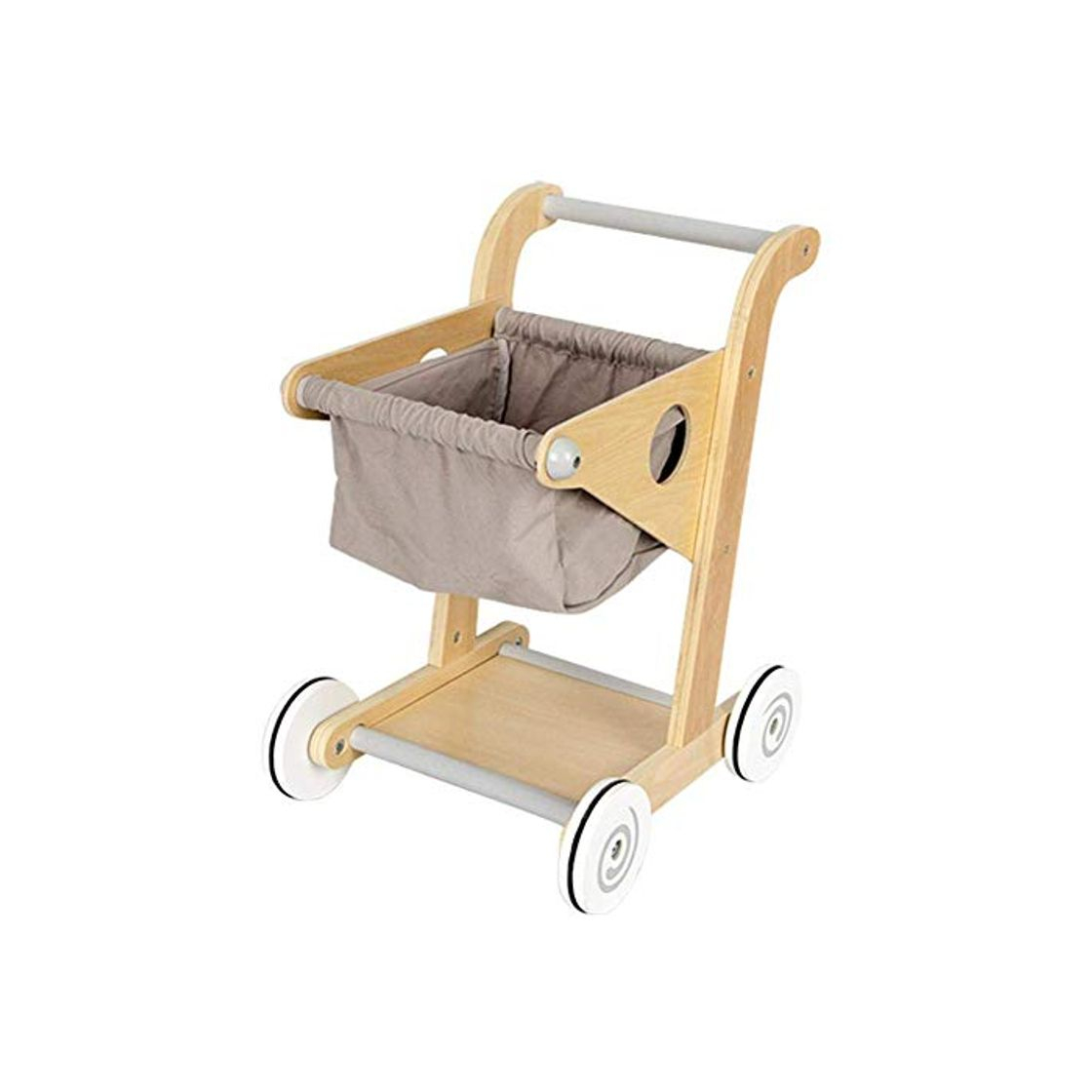 Producto Carrito de Compras de Juguete de Madera Carrito de supermercado de Madera Juego de simulación de Juguete para niños Niños