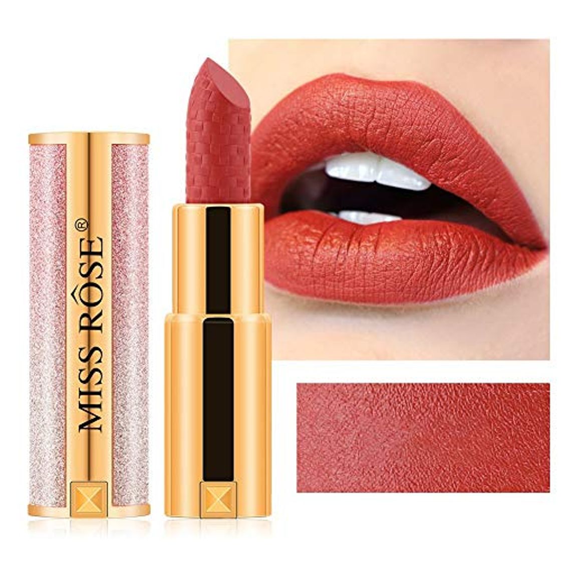 Social ARTIFUN Lápiz Labial Mate Tinte de Larga Duración Labios Cosméticos Maquiagem Maquillaje Rojo Batom Lip Stick para Todo tipo de Piel