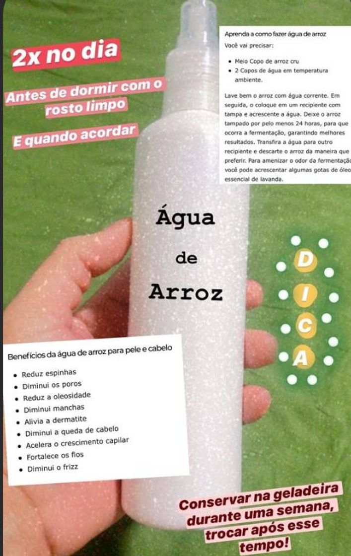 Fashion Água de arroz 