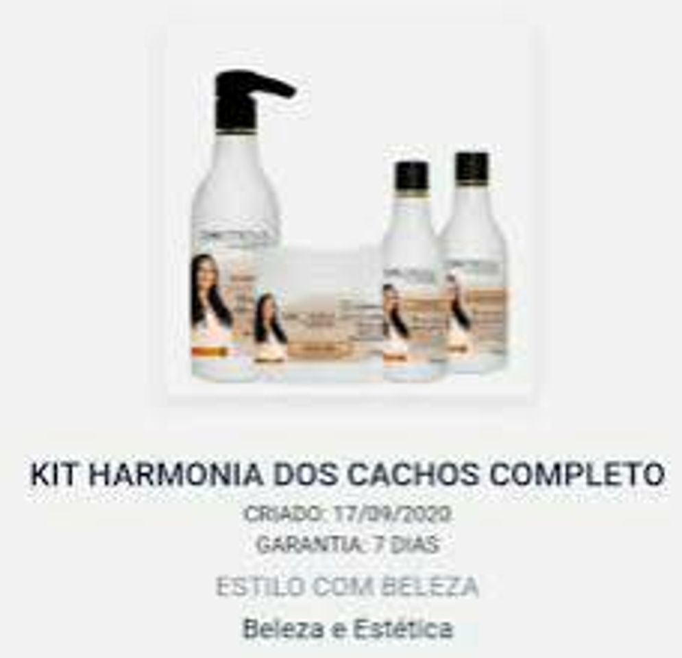 Fashion Kit harmonização de cachos