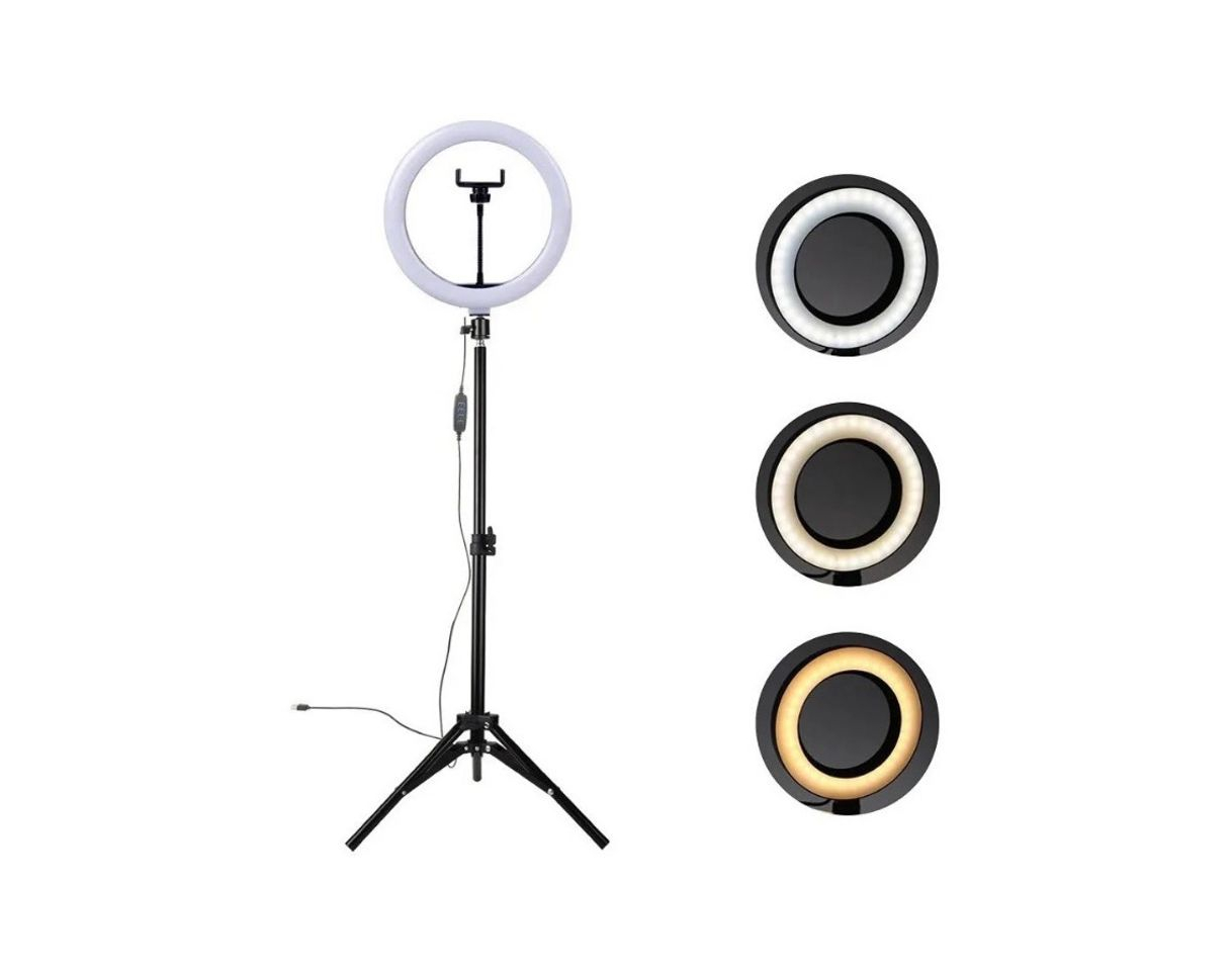 Producto Confira Ring Light Led Iluminador 26cm 10 Polegadas Completo