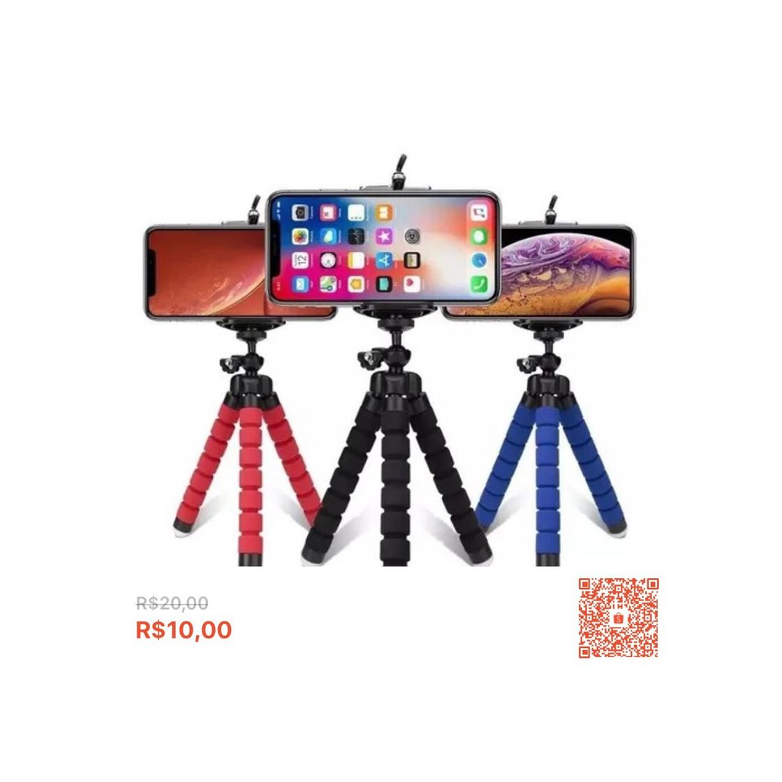 Producto Mini Suporte Tripe De Mesa Escalavel Para Celular Gira 360