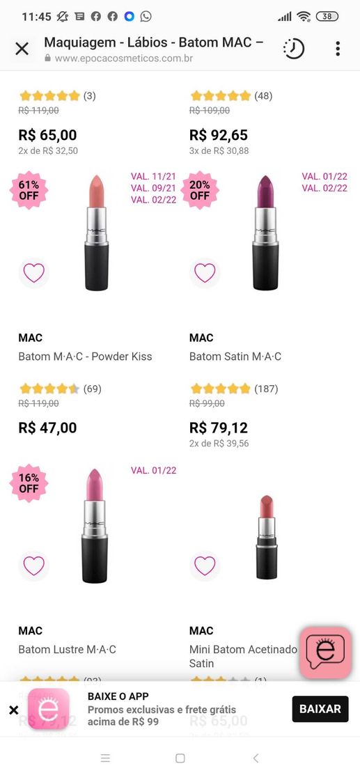 Moda Promoção - Batom Mac ✨