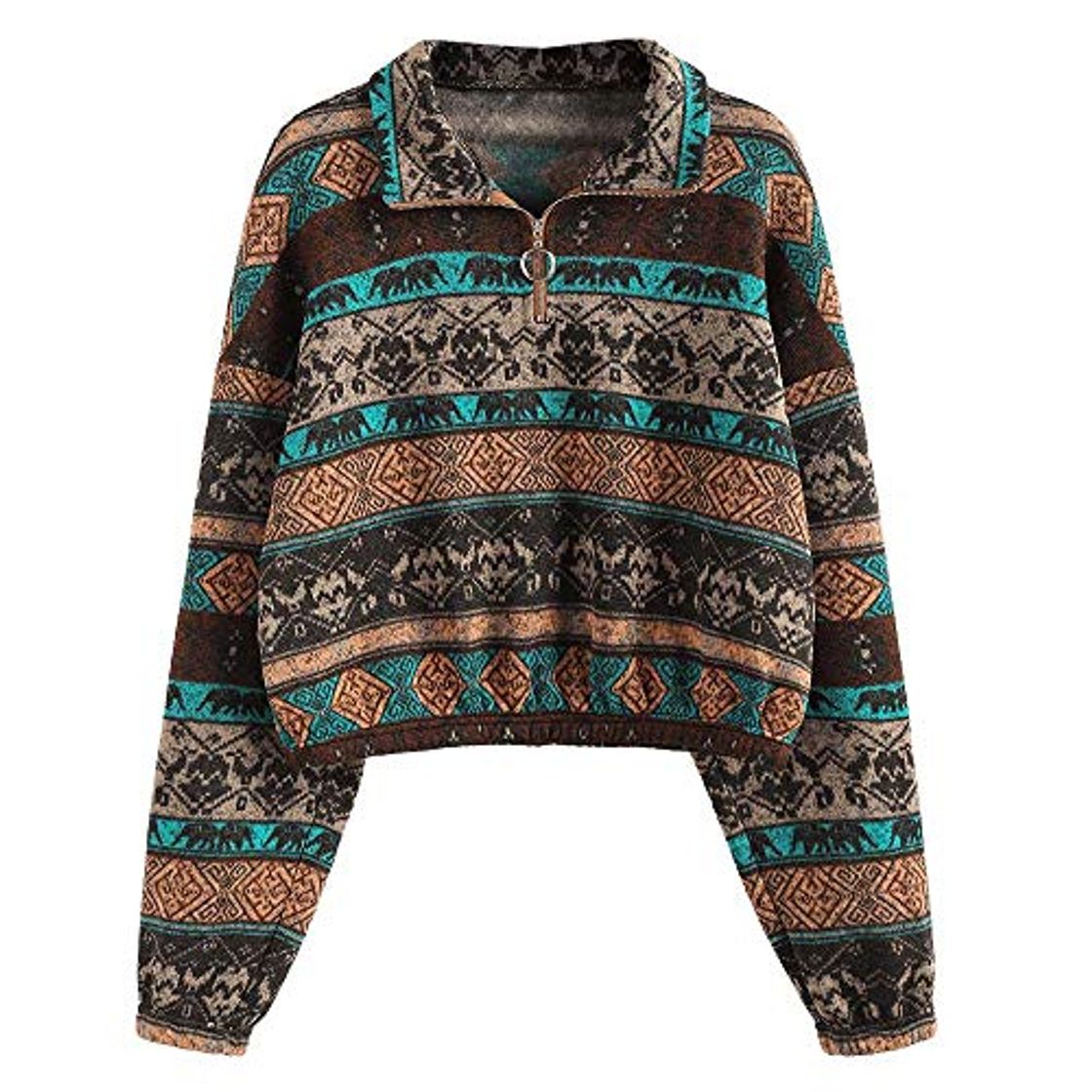 Social Zaful - Sudadera de piel sintética para mujer