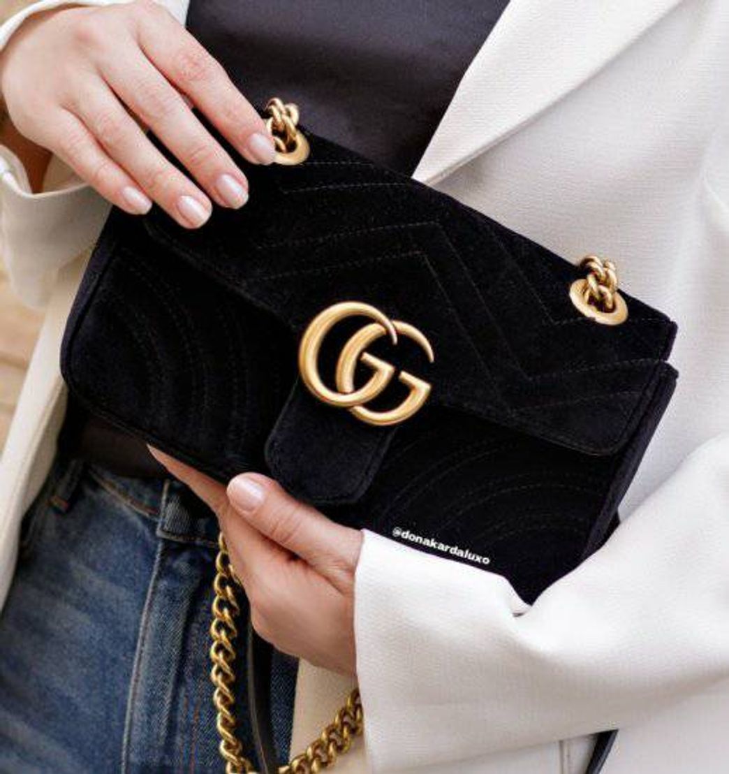 Fashion Bolsa Gucci Marmont GG Veludo 