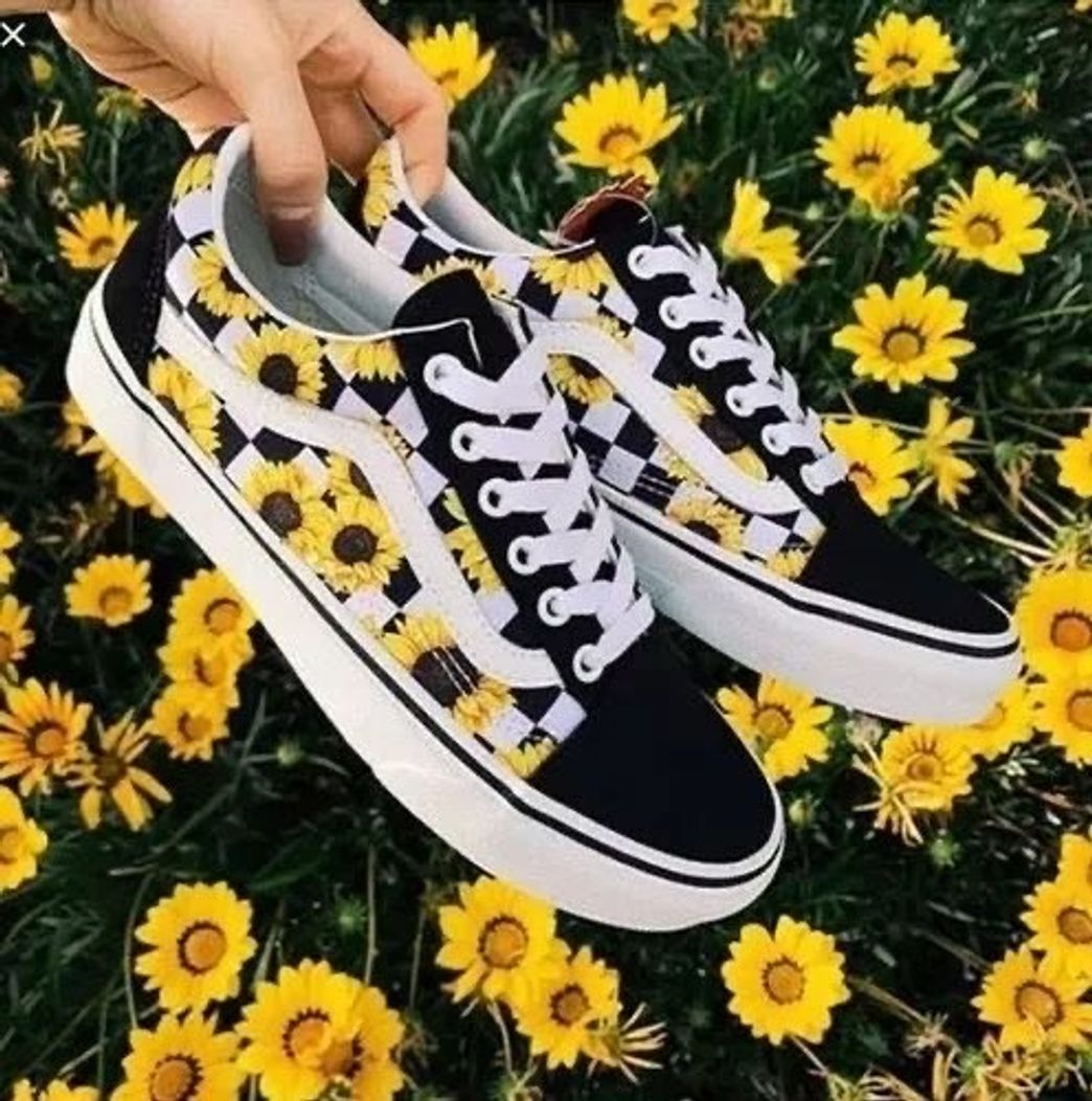 Moda Tênis vans girassol 🌻💖