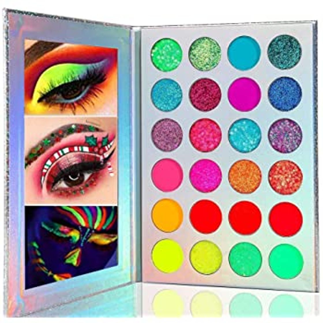 Producto Beauty Searcher 60 colores Paleta de sombras de ojos 4 en 1 Paleta de colores Paleta de maquillaje Alto pigmentado Color brillante Desnudo Brillo Mate Brillo Crema Paletas de sombras de ojos