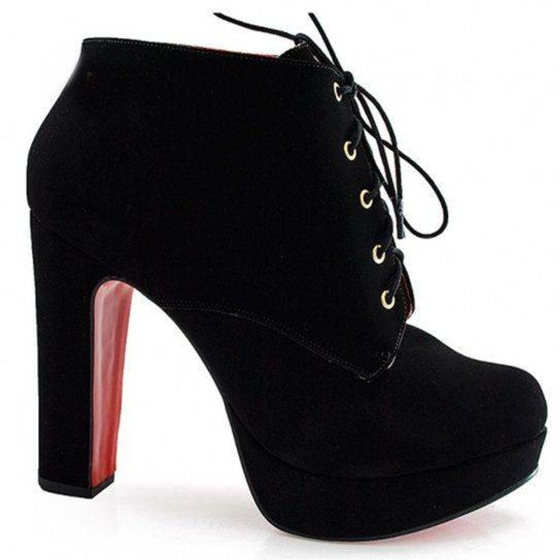 Fashion Ankle Boot Sapato Show Salto Grosso.