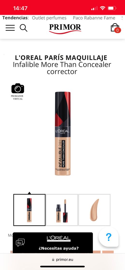 Beauty L'OREAL PARÍS MAQUILLAJE  Infalible More Than Concealer corrector