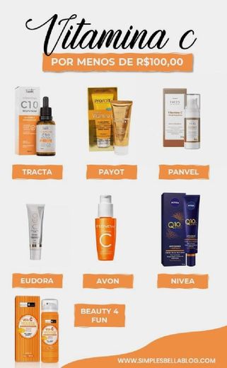 vitaminas C baratinhas (skin care)