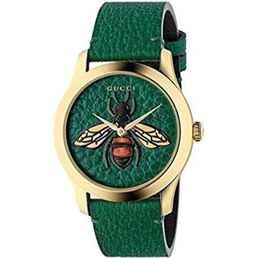 Reloj Gucci G-Timeless 38mm Caso de Oro Correas Verde YA1264065