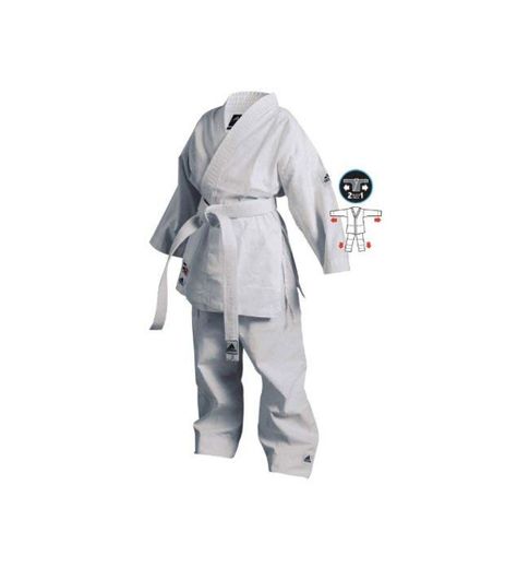 Adidas K200E - Kimono de artes marciales, para niños, color Blanco