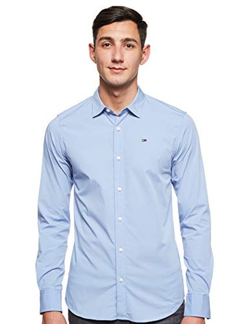 Moda Tommy Hilfiger Original Stretch Camisa, Azul