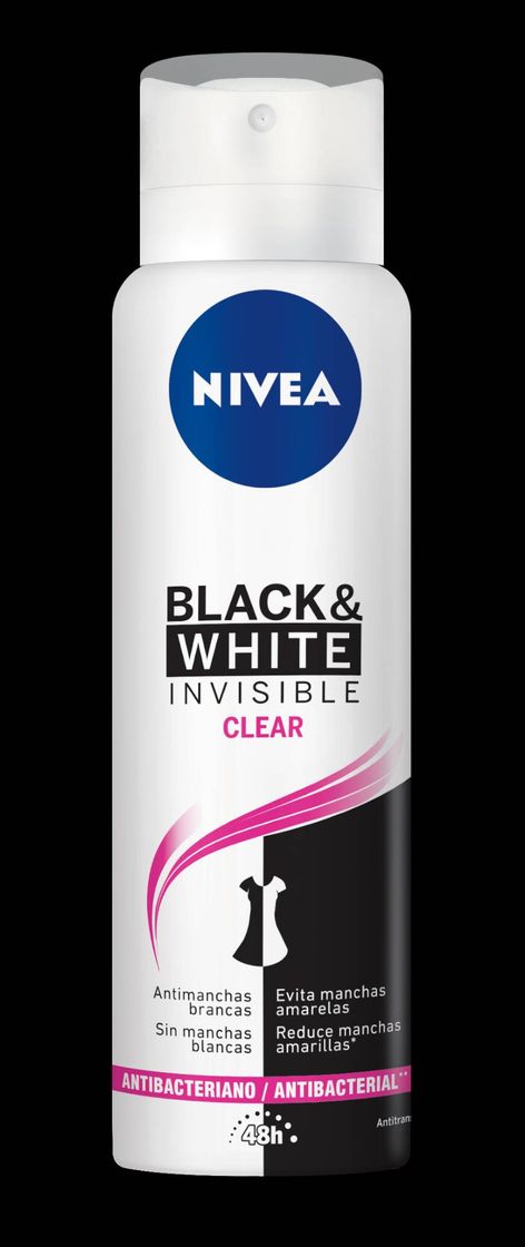 Moda Desodorante Aerosol Nívea Black qnd White Clear