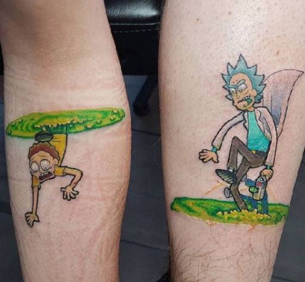 Moda Tatuagem do Rick and Morty