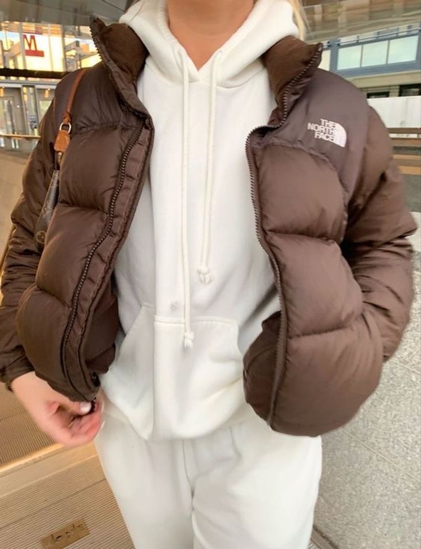 Social Sudadera blanca North Face marrón 🤍🤎🤍🤎
