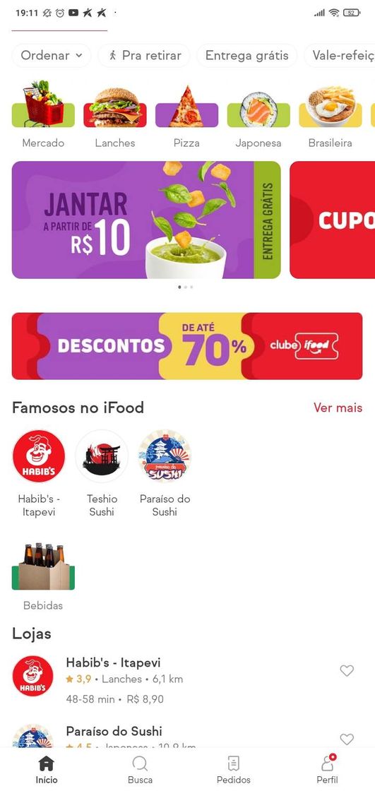 Aplicaciones Cupom do Ifood 