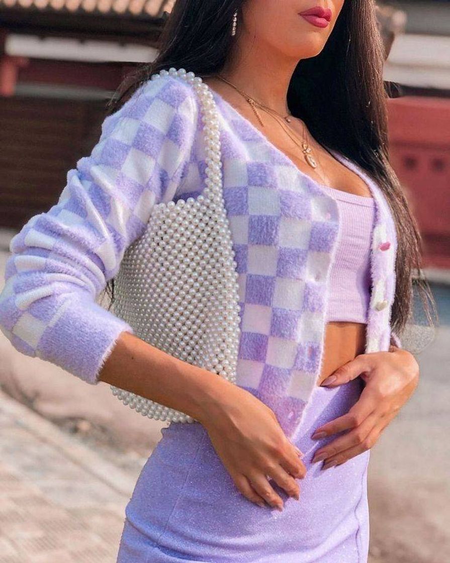 Moda Cardigan lavanda