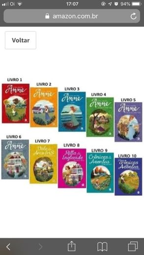 box com 10 volumes de Anne