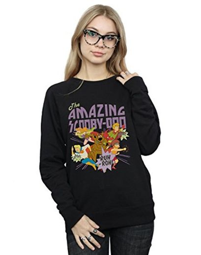 Absolute Cult Scooby Doo Mujer The Amazing Scooby Camisa De Entrenamiento Negro Large