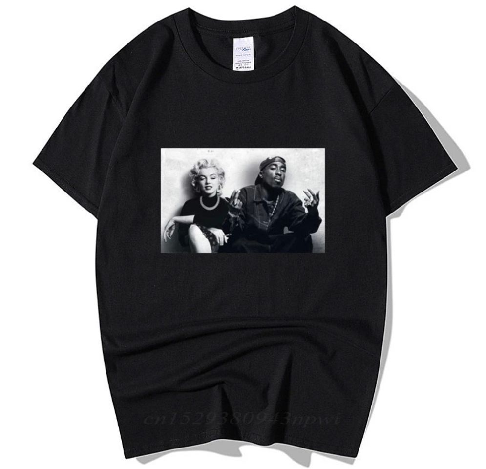 Fashion T-shirt Marilyn e Tupac