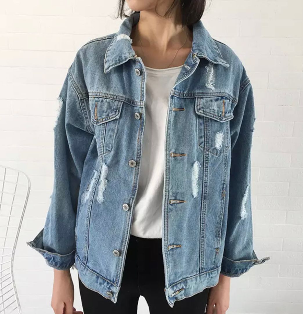 Fashion Jaqueta jeans oversize