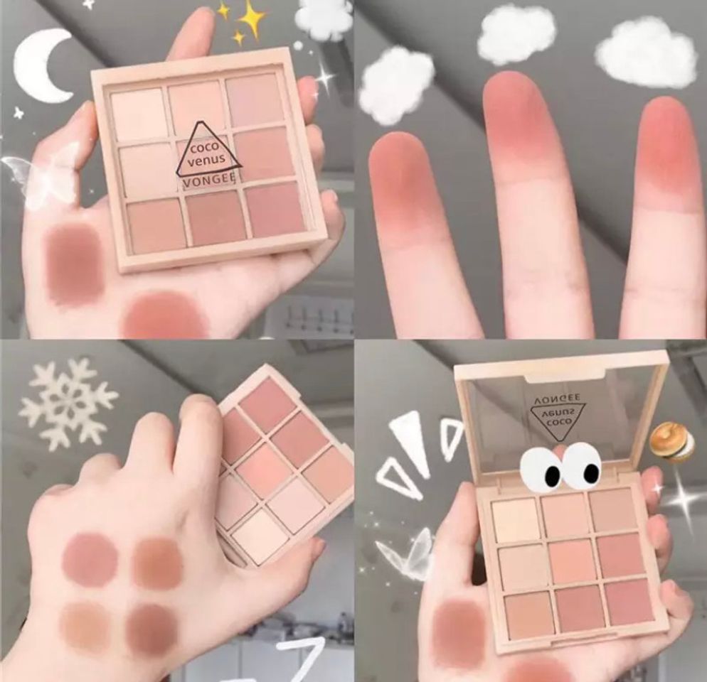 Moda Paleta matte sombras neutras