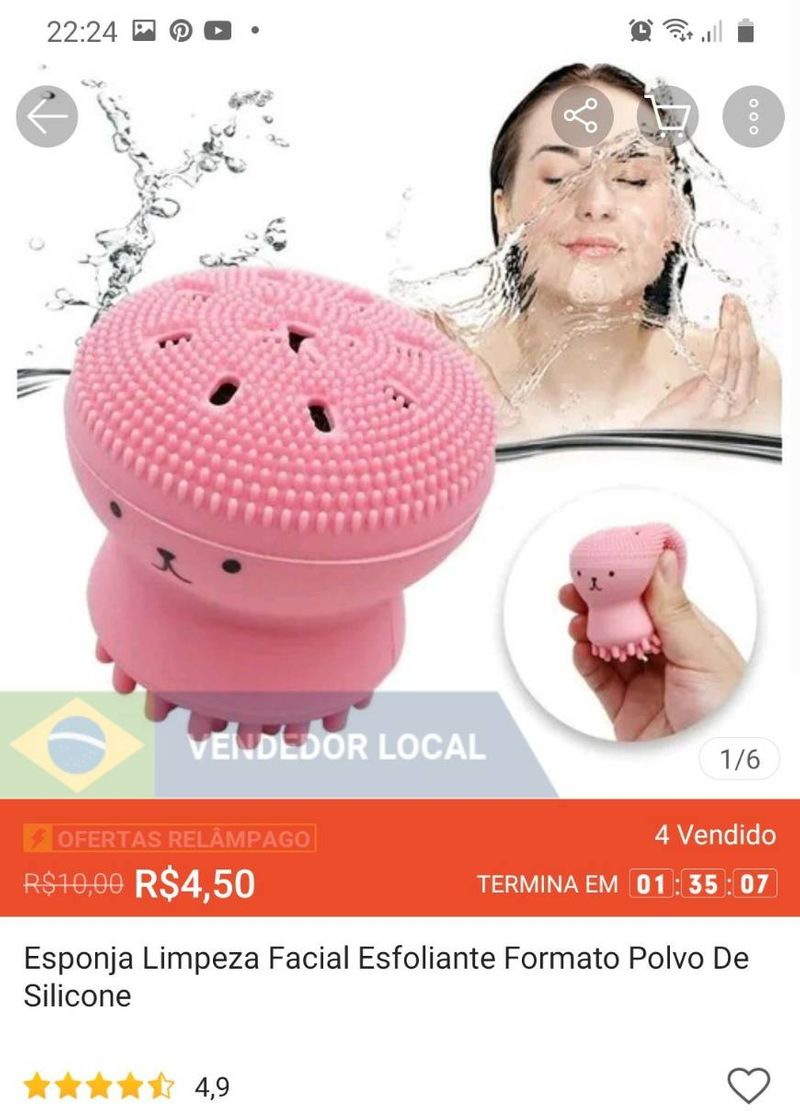 Moda Esponja de limpeza facial 