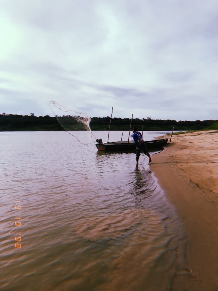 Social Seu Raimundo pescando no Rio Purus-AM 