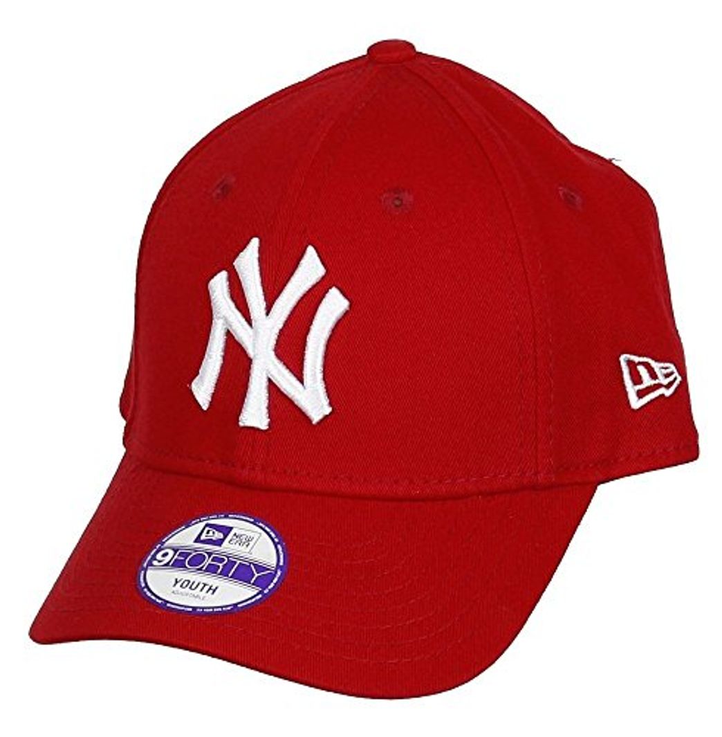 Social New Era 9FORTY - Gorra unisex para niños, color rojo / blanco,