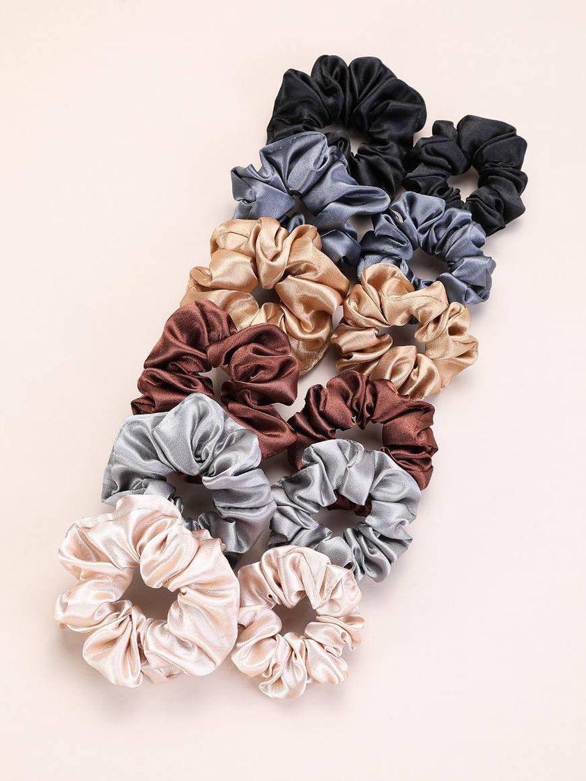 Fashion 12 peças Scrunchie Simples Simples