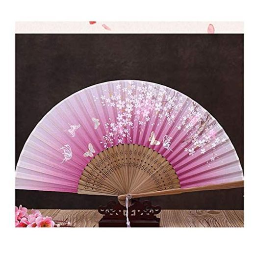 Decoración Ventilador plegable manivela-japonés