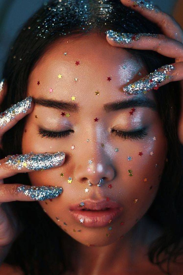 Social Foto com glitter