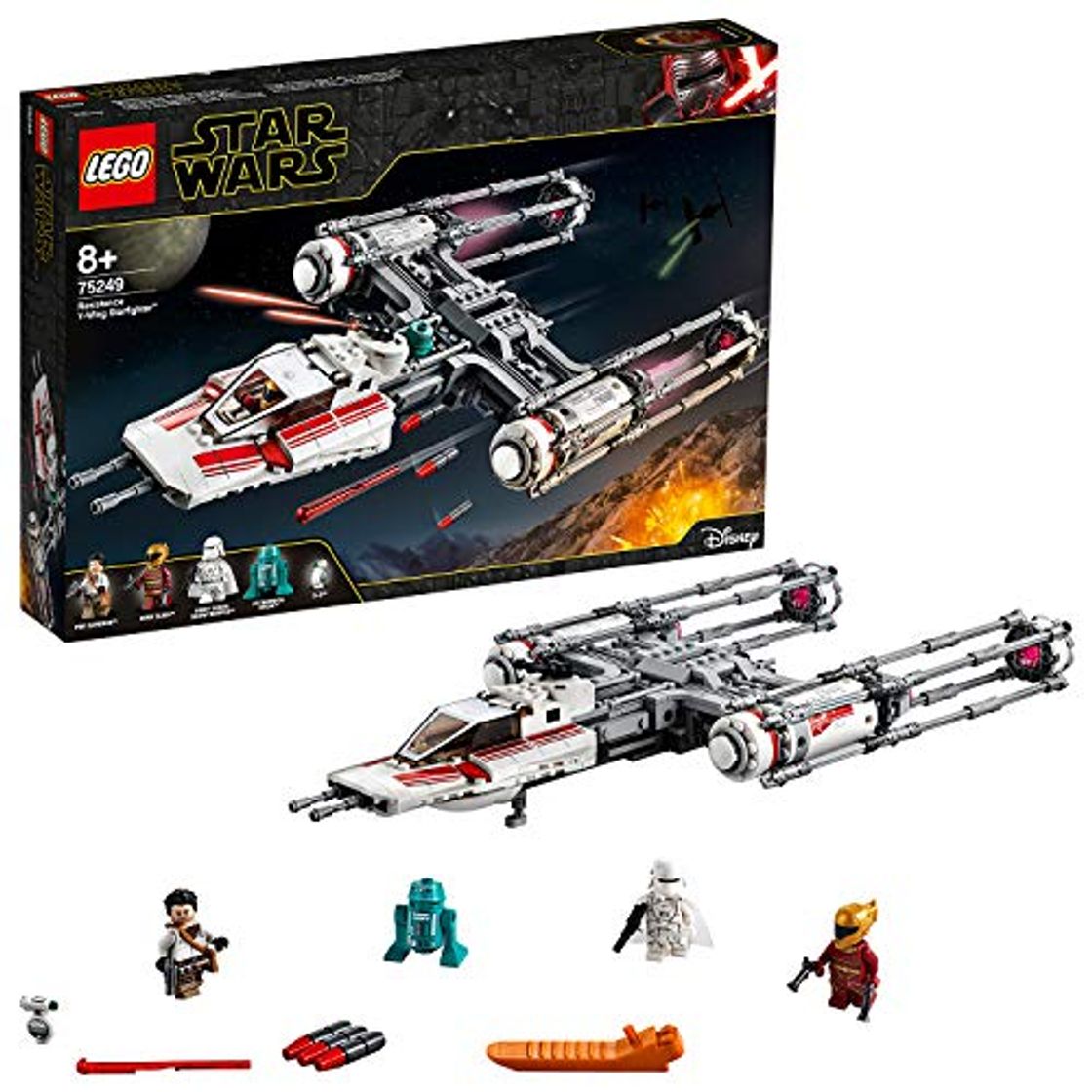 Lugar LEGO Star Wars TM - Caza Estelar Ala-Y de la Resistencia, Juguete