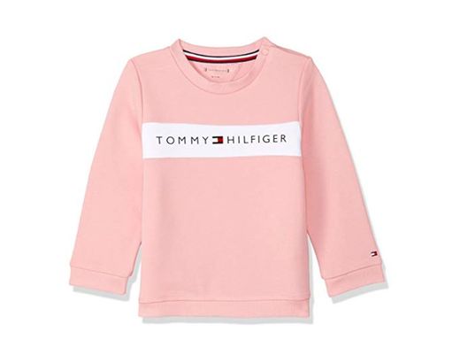 Tommy Hilfiger Baby Tommy Loopback Sweatshirt Sudadera, Rosa