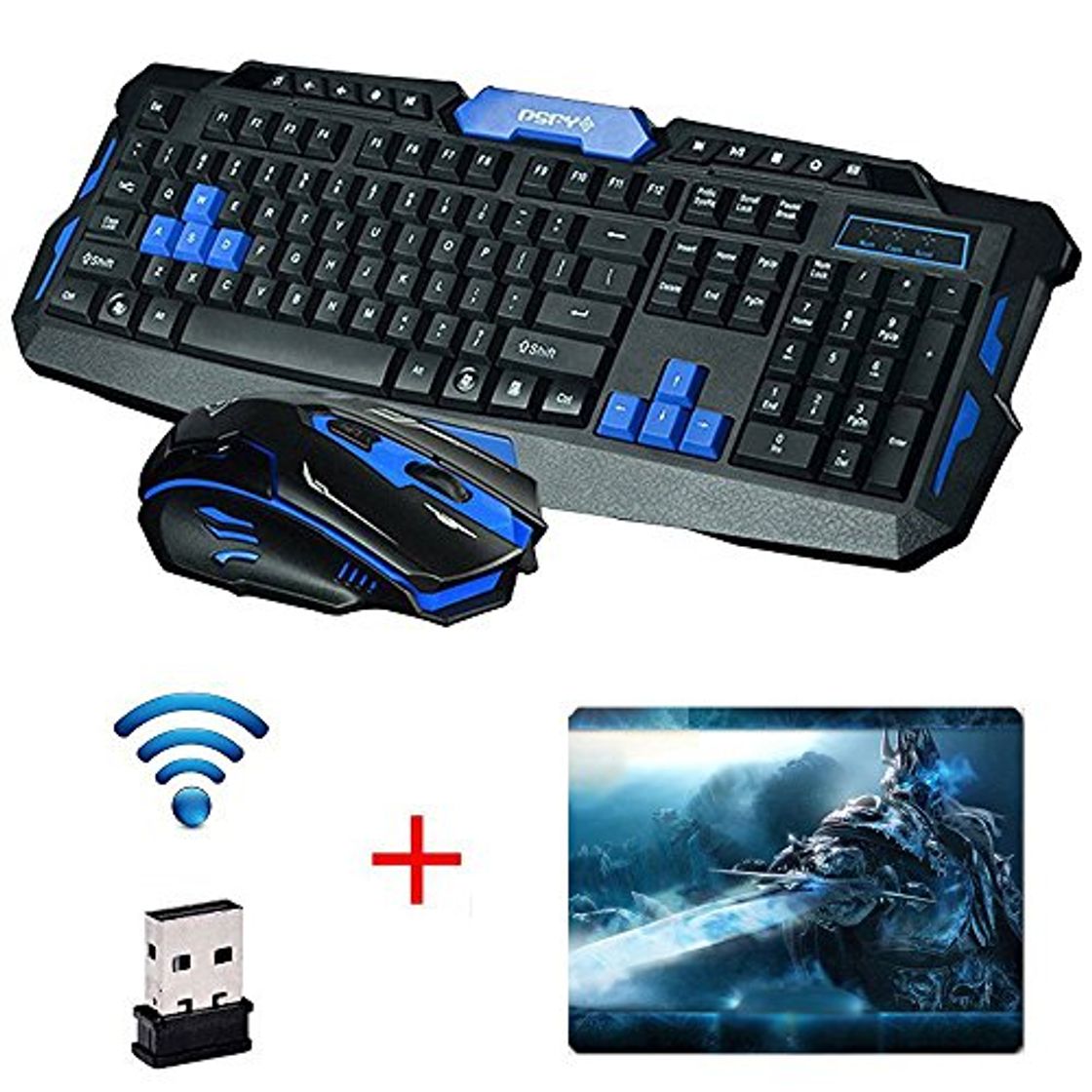 Product UrChoiceLtd® 2017 Cityform HK8100 Inalámbrico Multimedia Gaming Teclado