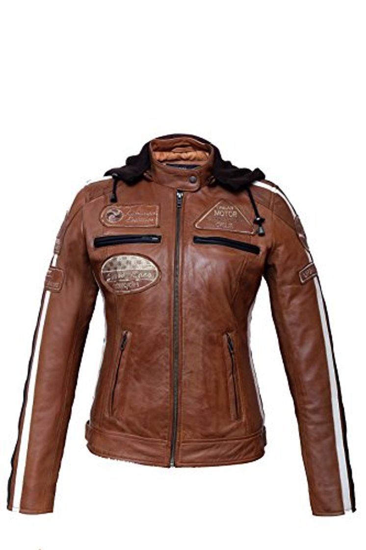 Fashion Chaqueta Moto Mujer de Cuero Urban Leather '58 LADIES'