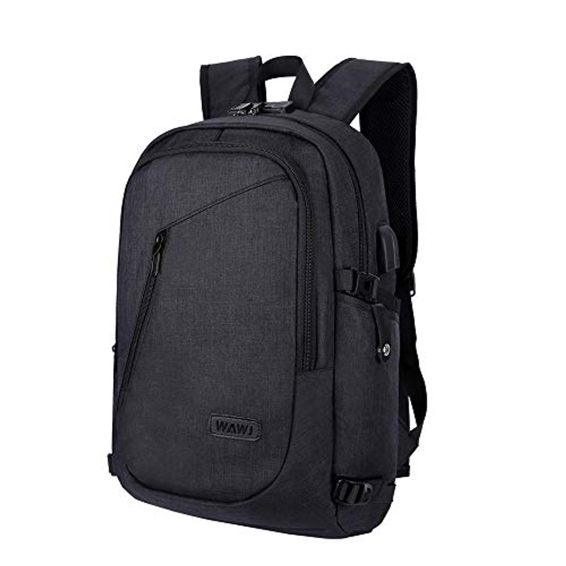 Social WAWJ Mochila antirrobo Impermeable, Mochila para portátil Multiusos Daypacks con Puerto de