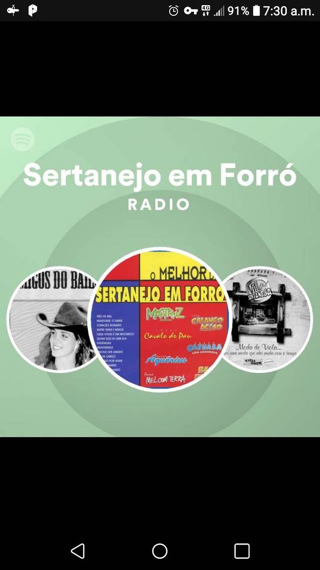 Canción Sertanejo en forro